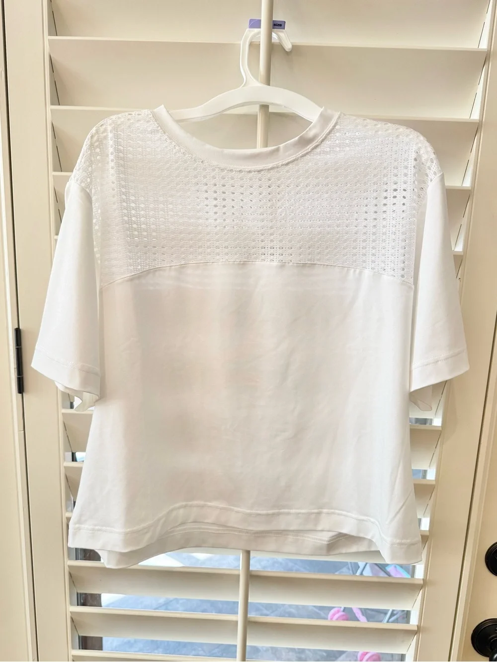 TNUCK SPORT White Cane Cropped Ryan Boyfriend Tee